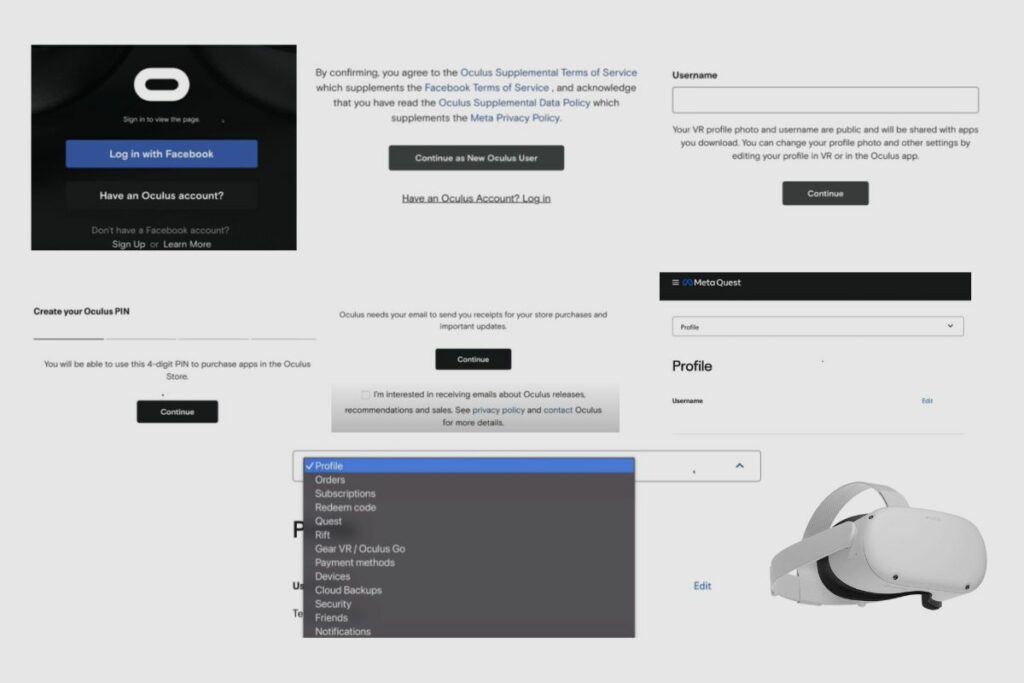 How do I Create an Account for the Oculus Quest 2