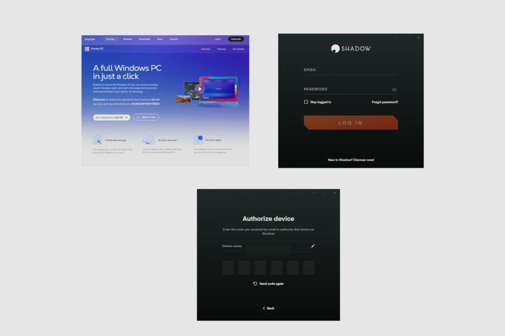 How to Create a Shadow PC account
